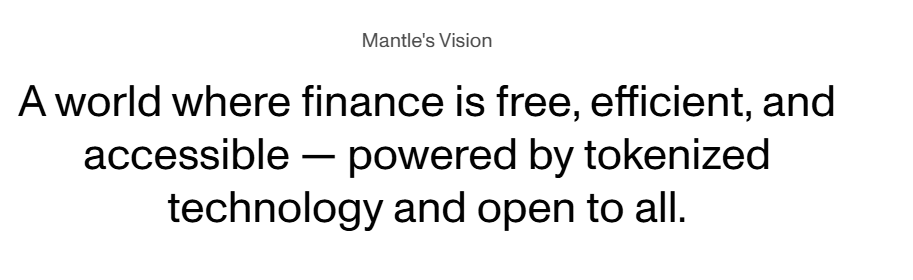 Mantle’s vision about integrating blockchain technology into the financial system